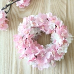 小さな桜のリース　アーティフィシャルフラワー　さくら　春