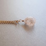 14kgf クラッククリスタルAAA（天然水晶）氷色のネックレス