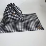 CHECK&STRIPE ギンガムチェックのお弁当袋＆ランチョンマット
