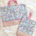 スイーツ ドリーム♪ ユニコーン☆ふりふり レッスンバッグ 上履き袋 2点セット シューズ袋  入園グッズ・入学 女の子 ゆめかわ