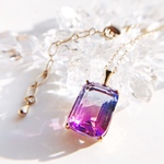 Glass jewelry  ガラスの宝石 ネックレス   twilight