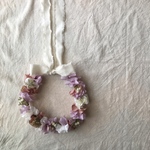 【no.15】flower crown  《pink》baby size 35cm