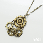 歯車ネックレス -l　Steampunk