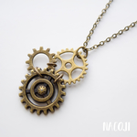 歯車ネックレス -a　Steampunk