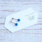 京都オパール《瑠璃色》14kgf小粒ピアス