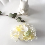 春のお花畑　プリザーブドフラワーのヘアクリップ 
