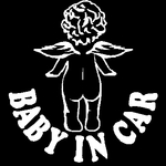 【BABY IN CAR】ベビーエンジェルAngelステッカー