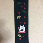 r様オーダー品    ちりめん細工  招き猫のタペストリー(左手)