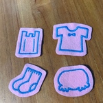 お着替え目印ワッペン 女の子パンツ　アイロン　入園入学