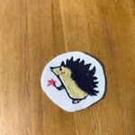 アップリケ 目印ワッペン  はりねずみ 入園入学
