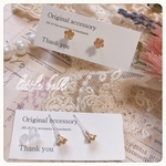 フラワー♡高品質＊小ぶり＊樹脂ピアス【A-507-b】
