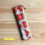 手帳用ペンケース☆花オレンジ