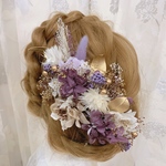 オーダー品✨ヘッドドレス★ウエディング★ナチュラル★ガーデン★結婚式★花嫁★卒業式★ヘアアクセサリー★ヘッドパーツ★マタニティフォト★成人式