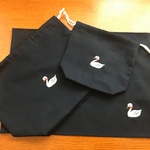 お受験バック白鳥お弁当袋コップ袋セット白百合学園私立小学校マムエモア 入園入学準備ファミリア