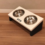 ☆斜めタイプ☆フードテーブル☆11cmボール☆名前入れ無料☆