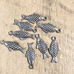 シルバー 魚 チャーム 10個 セット