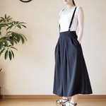 ＊SML長短選べます＊タックサスペンダースカート No.101