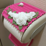 白バラ畑   トイレットペーパーホルダーカバー