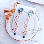 ♡クリスタルベール♡スワロフスキー×ビジュー♡宝石♡ピアス・イヤリング