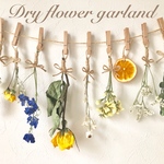 再販イエロービタミンカラー♡ドライフラワーガーランド♡
