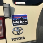 パタゴニア風セーフティーマグネットステッカーBABY/KIDS