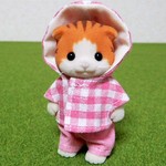 シルバニアファミリー　大人　お父さん服　長袖フーディー×パンツ　ピンク系