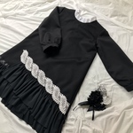 《k様オーダー品》フリルワンピース&ママコサージュ