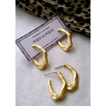再販/シンプル♡マットゴールドピアス