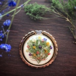 手作りドライフラワーの花束スマホリング