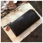 【d様オーダー品】栃木レザーラウンドファスナーDarkChoco