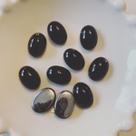 再販無し◆ デッドストック    15mm カボション　ブラック