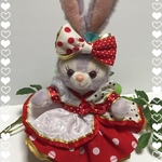 ステラルー♪シェリーメイ♪ ぬいばサイズ水玉ドレスコスチューム