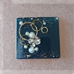スワロフスキー&レジンのヘアゴムorポニーフック