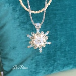 雪の結晶ネックレス