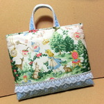 ☆SALEふしぎの国のアリス《ブルー/原宿》レッスンバック 　ハンドメイド