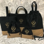 イニシャル お名前刺繍入り 入学、入園5点セット☆