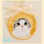 【送料無料】E-4🐾通年使える猫ちゃんオーナメント/スコティッシュフォールド/サバトラ/グレー