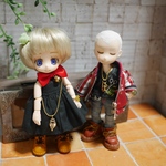 ドール用　ハートの南京錠　鍵付き　ネックレス・チャーム