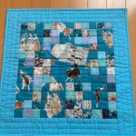 ファションのタペストリーブルー