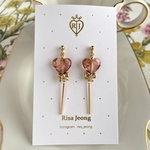 ハートキャンディのピアス/イヤリング(Rose)