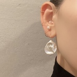 14kgf  大粒　ペタルパール　ピアス