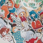 フレークシール　女の子　カラフル