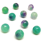 【8mm】キャンディージェイド　フローライト風【20個】
