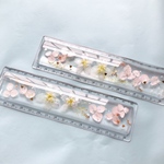 優しい桜の固めるハーバリウム定規