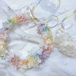 オーダー品✨ヘッドドレス★ウエディング★ナチュラル★ガーデン★結婚式★花嫁★卒業式★ヘアアクセサリー★ヘッドパーツ★マタニティフォト★成人式