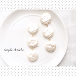 特別価格＊new♪three-strand rough coin pearl 【earring】 
