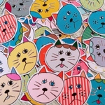 ねこフレークシール