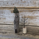 流木ハウスと木のセット　⑷