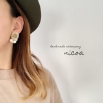 フラワー×パールの2wayピアス/イヤリング
