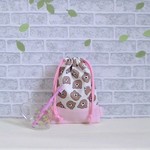 入園入学準備・女の子用♡巾着袋・くま・コップ袋・給食袋